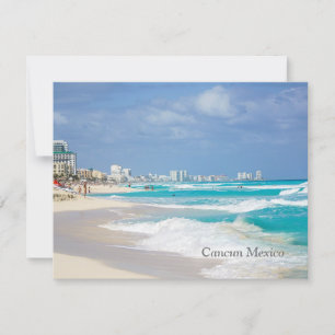 Cancun Mexico Beach Postcard Karte