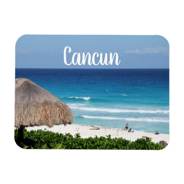 Cancun Mexico Beach Resort Magnet (Horizontal)