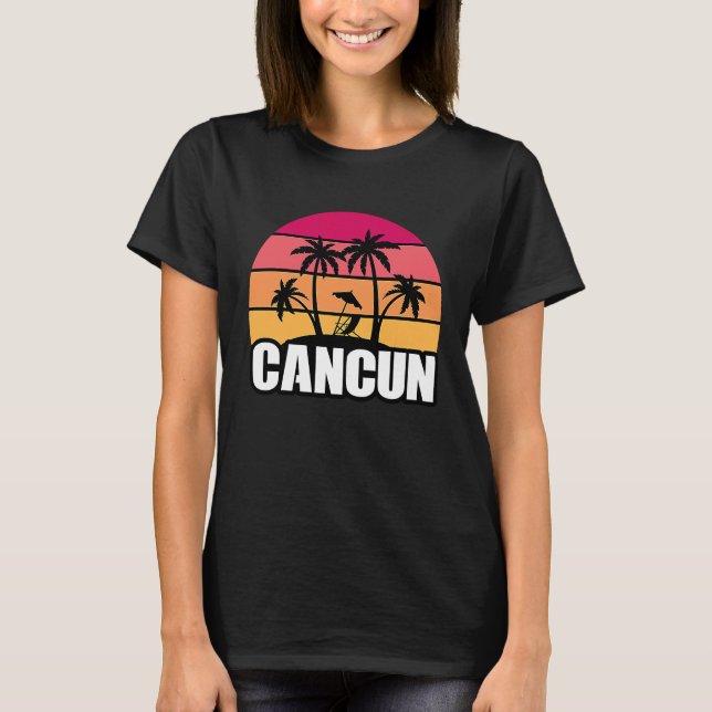 Cancun Mexico Cancun Travel Vacation Souvenir T-Shirt (Vorderseite)