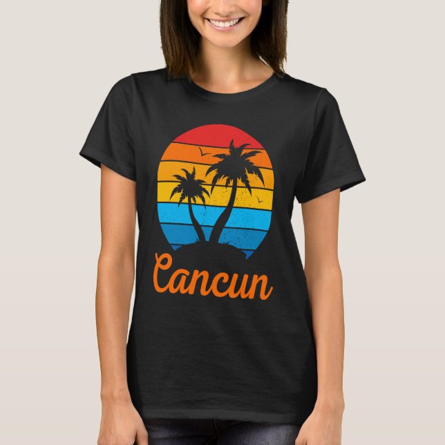 Cancun Mexico Family Vacation Beach Tropical T-Shirt (Vorderseite)