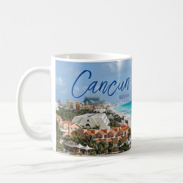Cancun Mexico Landschaftlich Coffee Tasse Cup Souv (Links)