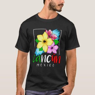 Cancun Mexico Souvenir Geschenk Frühjahrspause Som T-Shirt