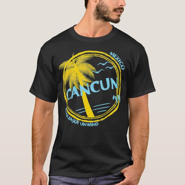 Cancun Mexico Souvenir Geschenk für den Frühling T-Shirt (Vorderseite)