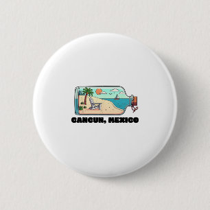 Cancun Mexico Souvenir passende Familienferien Ca Button