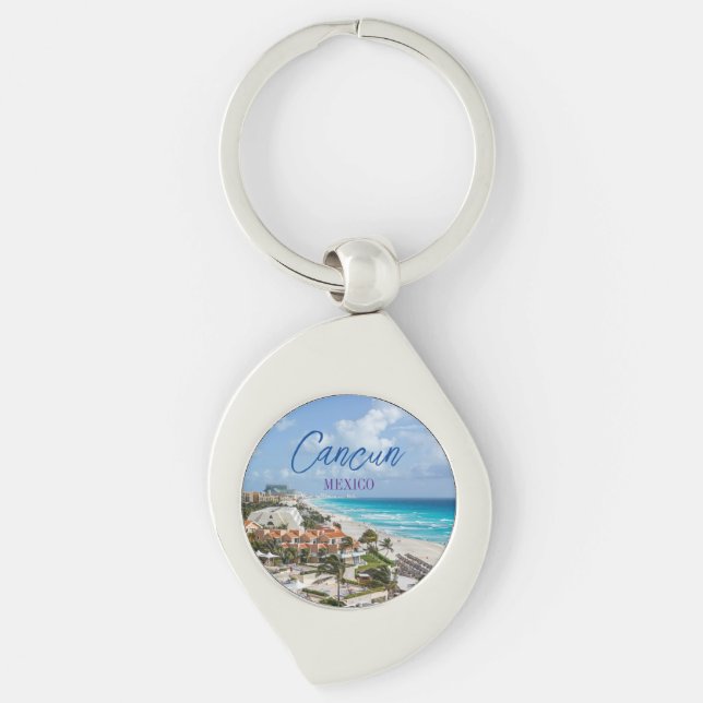 Cancun Mexico Souvenir Schlüsselanhänger (Vorderseite)
