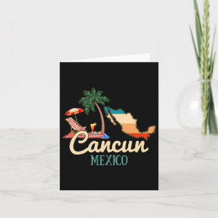 Cancun Mexico Souvenir Shirt Family Matching Vacat Karte