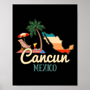 Cancun Mexico Souvenir Shirt Family Matching Vacat Poster
