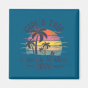 Cancun Mexico Strand Mädchen-Trip Kunstwerk Magnet