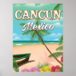 Cancun Mexico Strandposter Poster