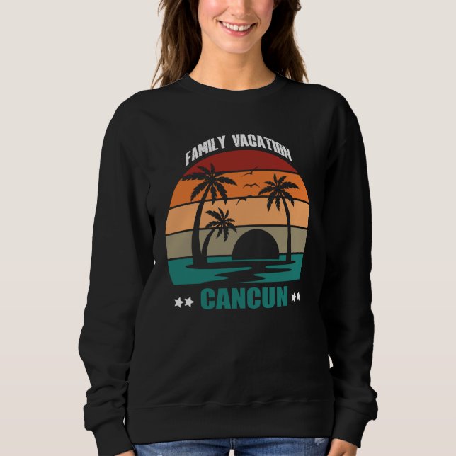 Cancun Mexico Summer Family Couple Matching Holida Sweatshirt (Vorderseite)