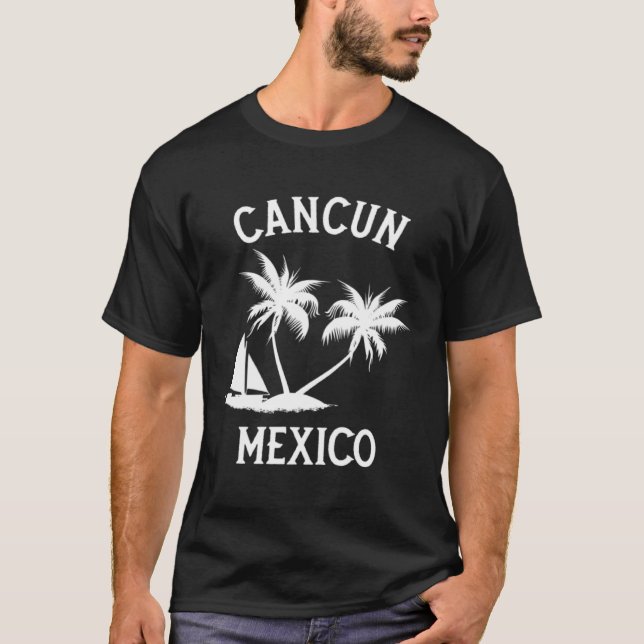 Cancun Mexico Summer Vacation T-Shirt (Vorderseite)