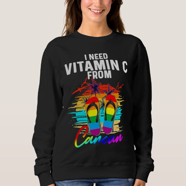 Cancun Mexico Vacation Beach Matching Family Group Sweatshirt (Vorderseite)