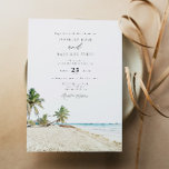 CANCUN Mexico Wassercolor Beach Wedding Einladung<br><div class="desc">Diese Einladung beinhaltet ein Aquarellbild des Strandes von Cancun,  Mexiko. Editieren Sie einfach *most*,  um Ihren Eventbedürfnissen gerecht zu werden. Ändern Sie die Hintergrundfarbe und fügen Sie Ihr eigenes Foto zur Rückseite hinzu,  wenn Sie möchten.</div>