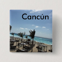 Cancún (Mexiko) - 2 Zoll  Button