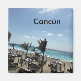 Cancún (Mexiko) - 2 Zoll großes Square Magnet