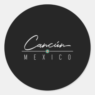 Cancun Mexiko für Runder Aufkleber