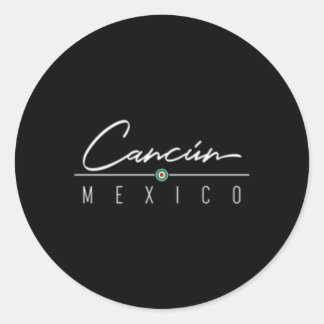 Cancun Mexiko für Runder Aufkleber