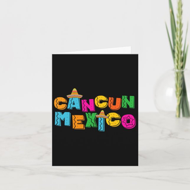 Cancun Mexiko Karte (Vorderseite)