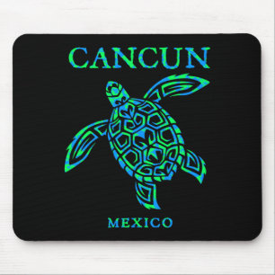 Cancun Mexiko Meeresschildkröte Jungen Mädchen Dam Mousepad