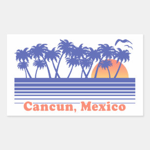 Cancun Mexiko Rechteckiger Aufkleber