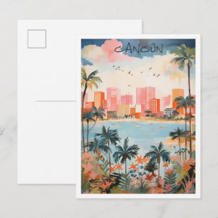 Cancun Mexiko Reise Ästhetik Postkarte