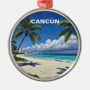 Cancun Mexiko Reise Strand Ornament Aus Metall