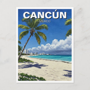 Cancun Mexiko Reise Strand Postkarte