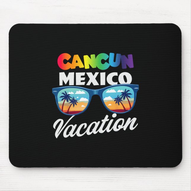 Cancun Mexiko Reiseziel Reise Strand Urlaub  Mousepad (Vorne)