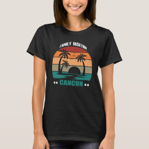 Cancun Mexiko Sommer Familie Paar Passende Ferien T-Shirt