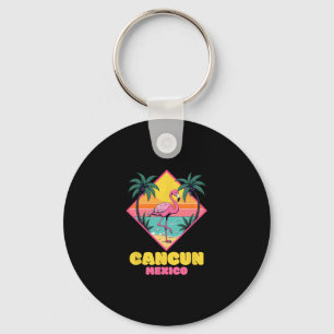 Cancun Mexiko Souvenir Flamingo Familie passend Ca Schlüsselanhänger