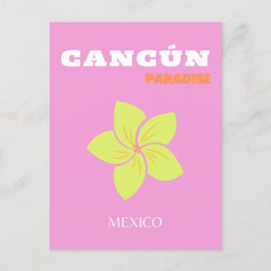 Cancun, Mexiko, Tropische Kunst, Preppy, Preppy Ro Feiertagspostkarte