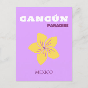 Cancun, Mexiko, Tropische Kunst, Preppy, Reisekuns Feiertagspostkarte