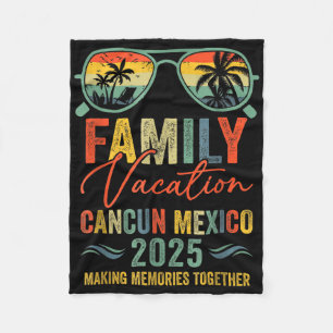 Cancun Mexiko Urlaub 2025 passende Familiengruppe  Fleecedecke