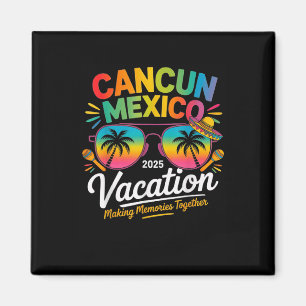 Cancun Mexiko Urlaub Strand 2025 Reise Gruppe Squa Magnet