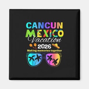 Cancun Mexiko Urlaub Strand 2026 Reise Gruppe Squa Magnet