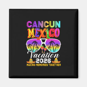 Cancun Mexiko Urlaub Strand 2026 Reise Gruppe Squa Magnet