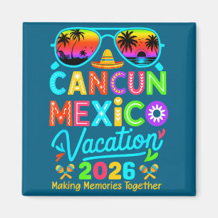 Cancun Mexiko Urlaub Strand 2026 Reise passend Magnet