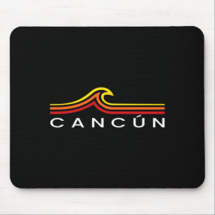 Cancun Mexiko Wellen Vintage Männer Frauen Mädchen Mousepad