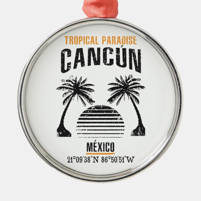 Cancún Ornament Aus Metall (Vorne)