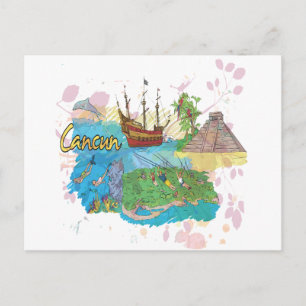 Cancun Postkarte