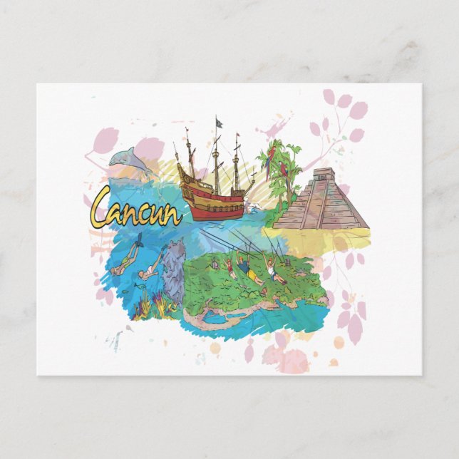 Cancun Postkarte (Vorderseite)