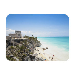 Cancun, Quintana Roo, Mexiko - Ruinen auf einem Hü Magnet