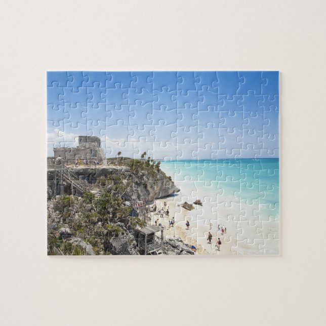 Cancun, Quintana Roo, Mexiko - Ruinen auf einem Hü Puzzle (Horizontal)