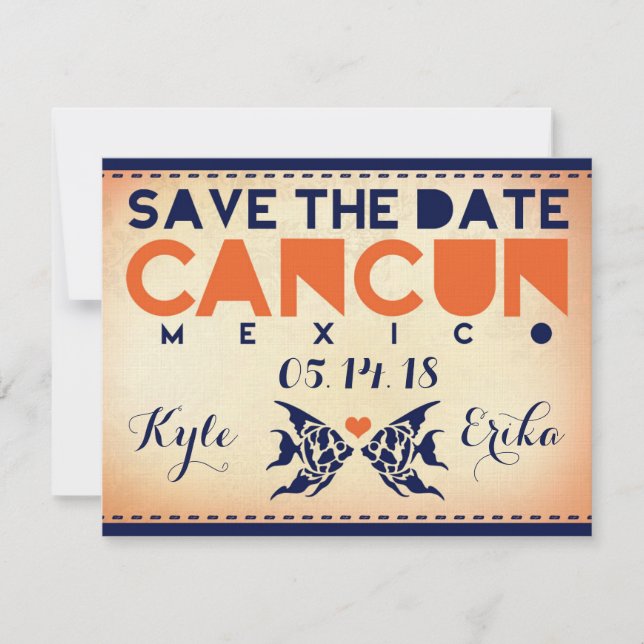 CANCUN Save the Date Ziel (Vorderseite)