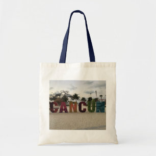 Cancun Sign - Playa Delfine, Mexico Tote Bag Tragetasche