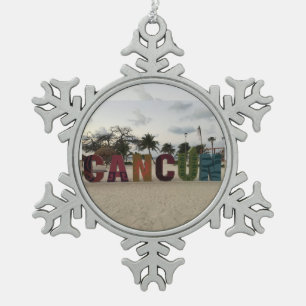 Cancun Sign - Playa Delfine, Mexiko Ornament