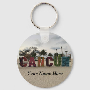 Cancun Sign – Playa Delfines, Mexico #1-2 Keychain Schlüsselanhänger