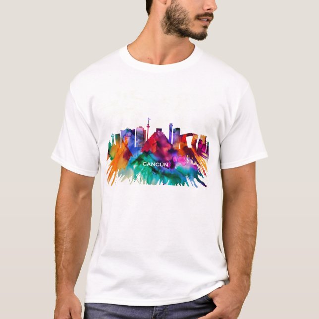 Cancun Skyline T-Shirt (Vorderseite)