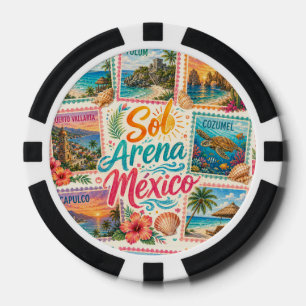 Cancun Sonne Sand Mexiko Schöne Strände Tropisch  Pokerchips