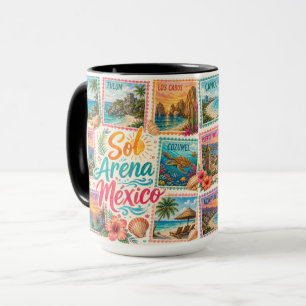 Cancun Sonne Sand Mexiko Schöne Strände Tropisch Tasse